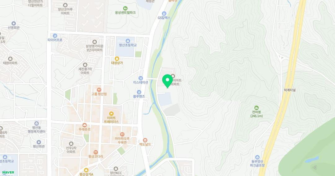 무지개유치원 위치 지도