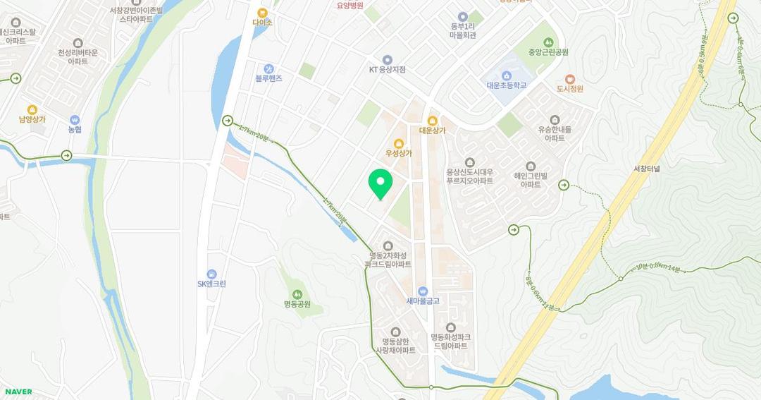 명동유치원 위치 지도