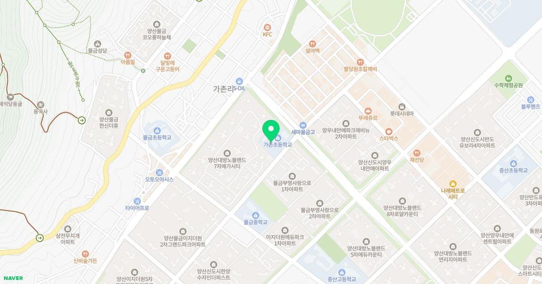 가촌초등학교병설유치원 위치 지도