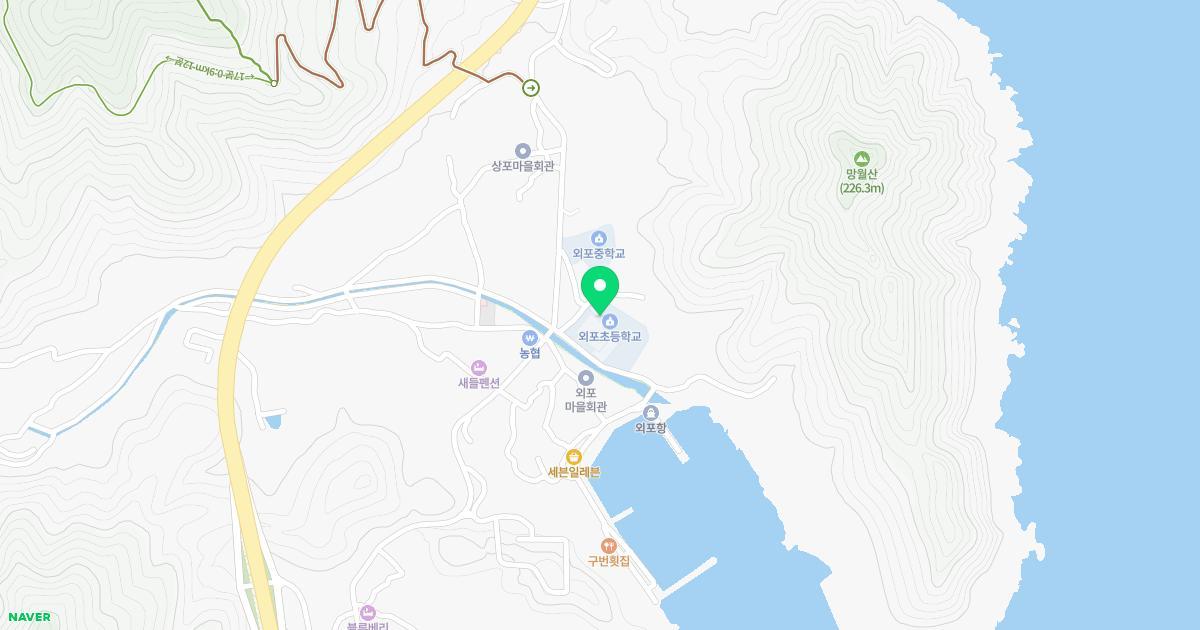 외포초등학교병설유치원 위치 지도
