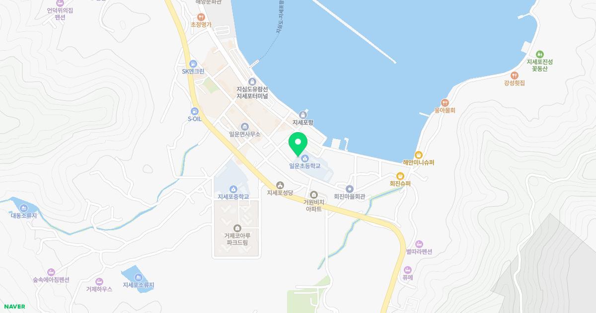 일운초등학교병설유치원 위치 지도