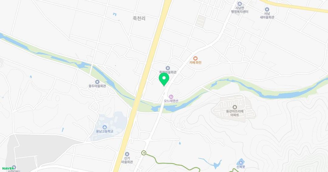 사천유치원 위치 지도