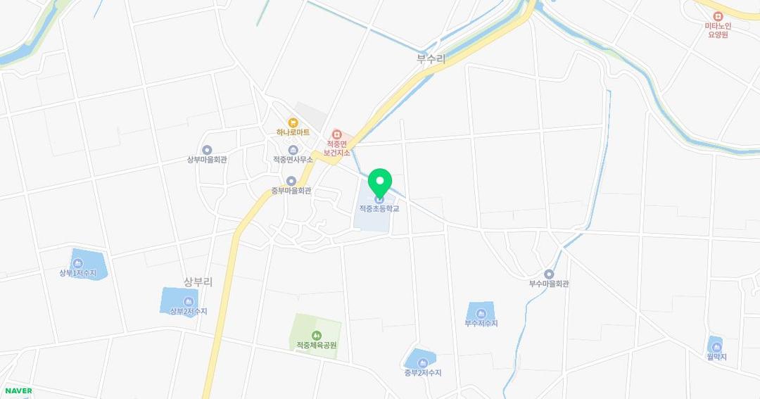 적중초등학교병설유치원 위치 지도