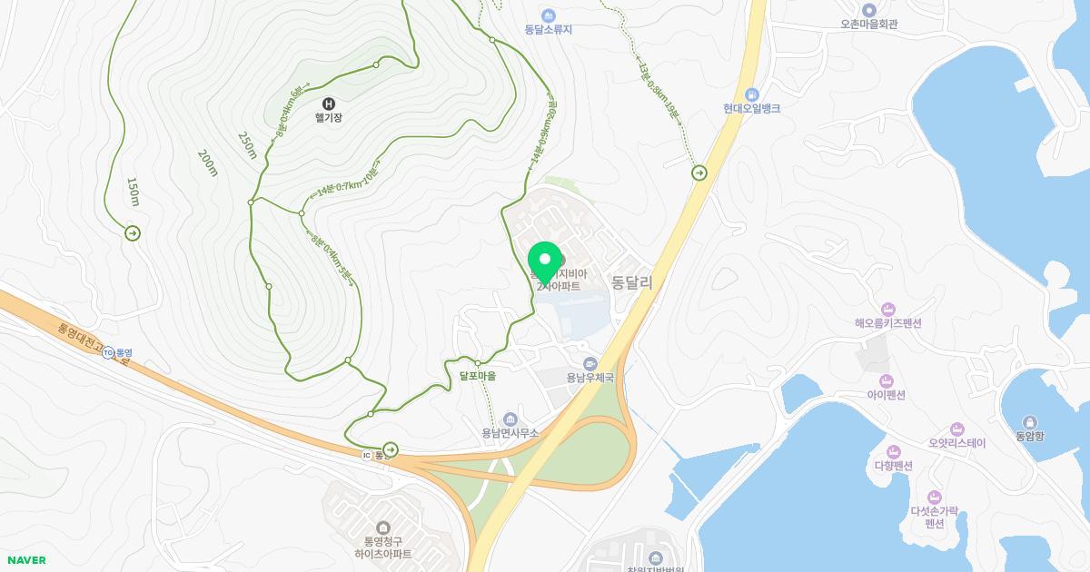 용남초등학교병설유치원 위치 지도