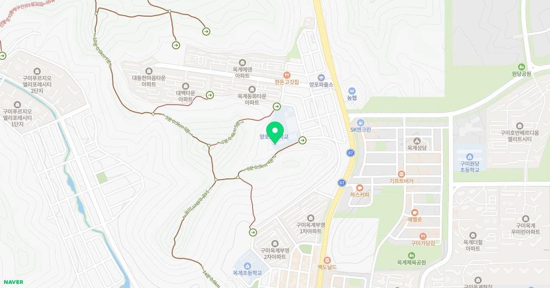 양포초등학교병설유치원 위치 지도