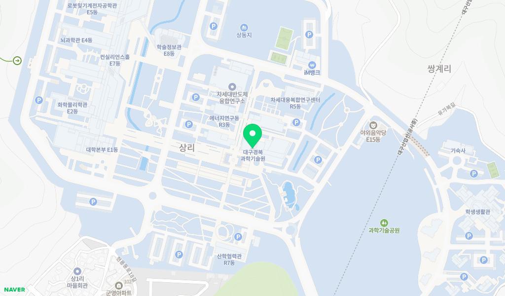 DGIST직장어린이집 위치 지도