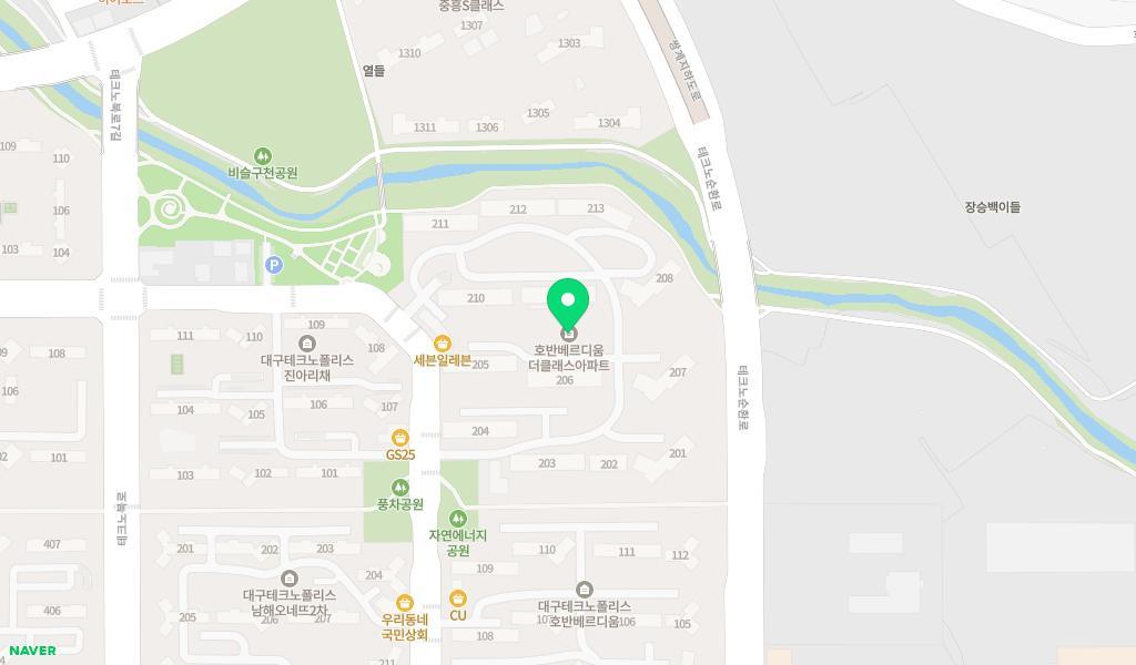 해솔어린이집 위치 지도