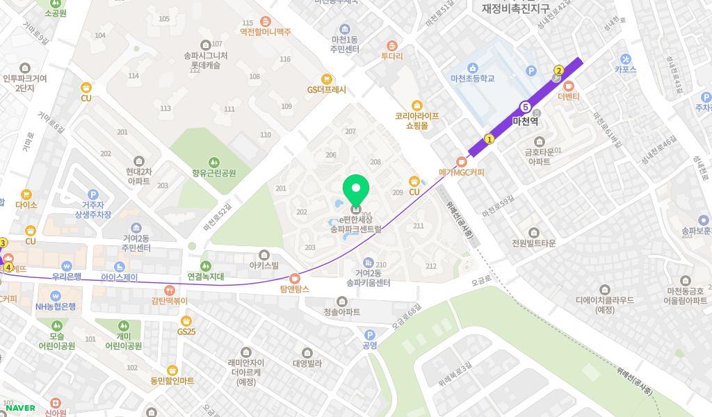 풀잎어린이집 위치 지도