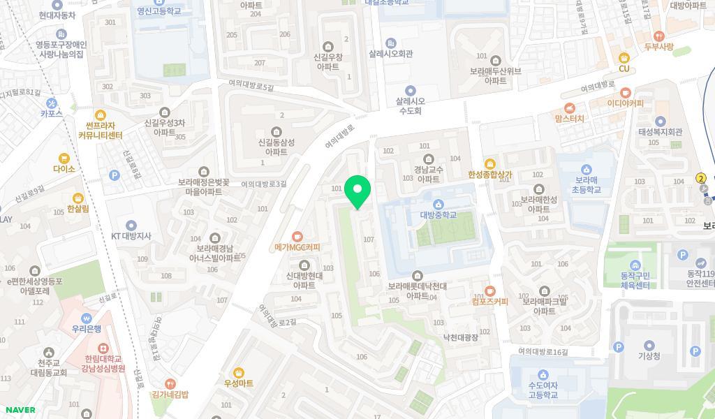 구립롯데키즈어린이집 위치 지도