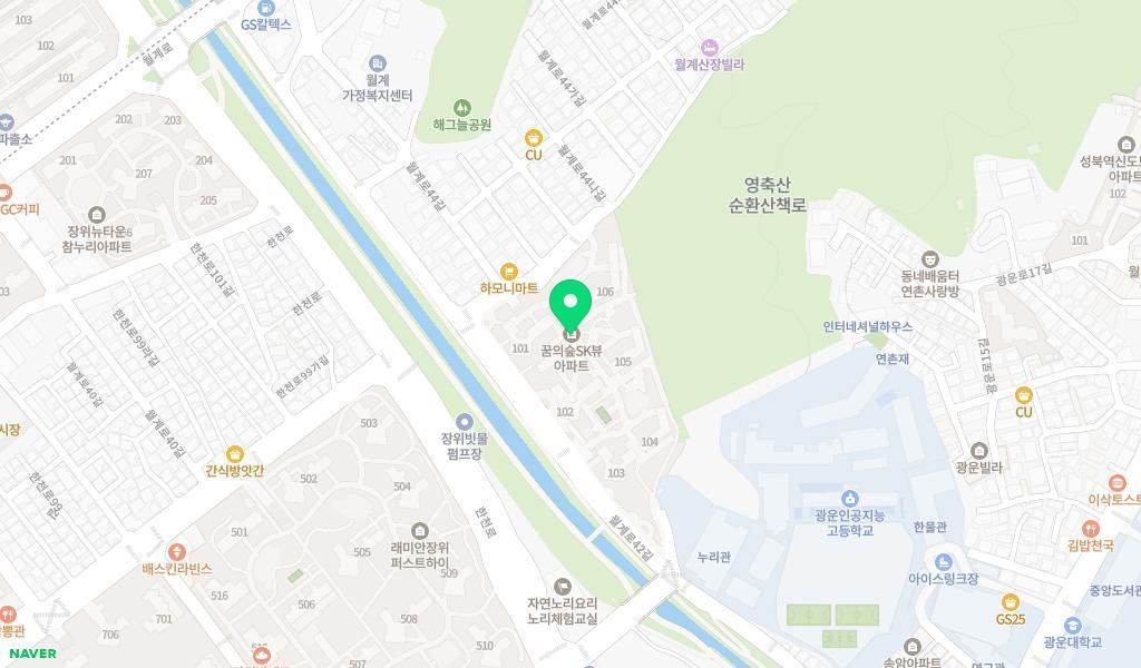 월계꿈의숲어린이집 위치 지도