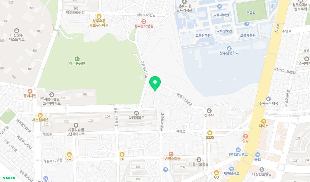 초록별어린이집 위치 지도