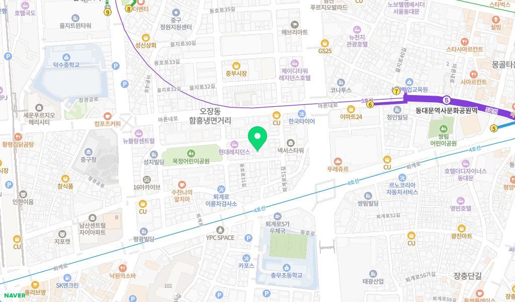 중구청직장어린이집 위치 지도