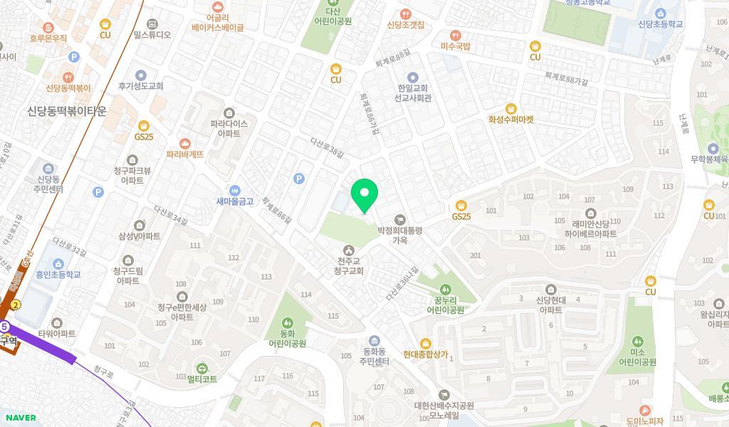 동화나라어린이집 위치 지도