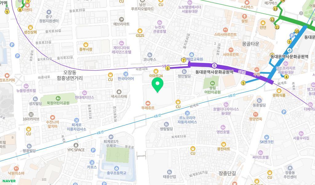 CJ키즈빌 어린이집 위치 지도