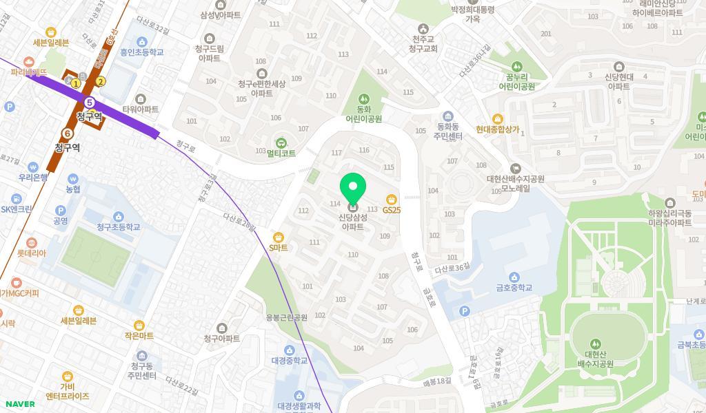 무지개어린이집 위치 지도