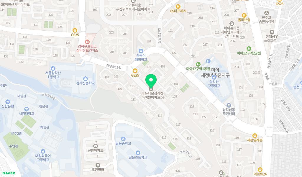 구립삼각산꾸러기어린이집 위치 지도