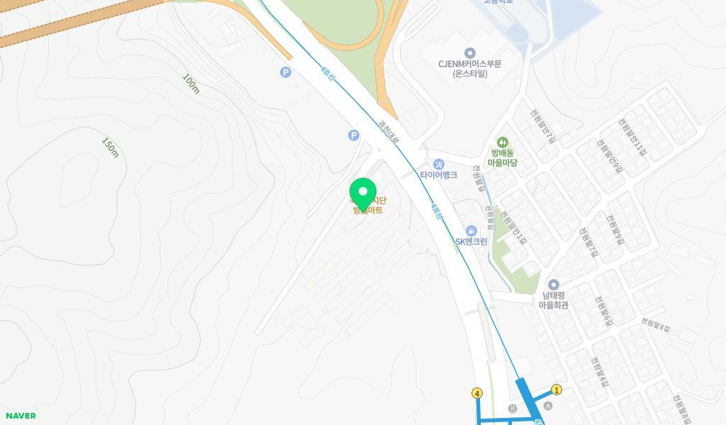 수도방위사령부 한울어린이집 위치 지도