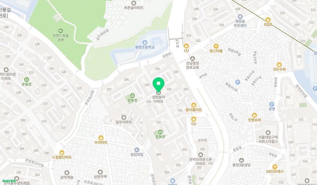 구립건강한어린이집 위치 지도