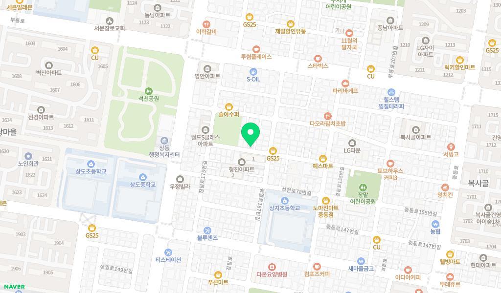 순천향대학교 부천병원 직장어린이집 위치 지도