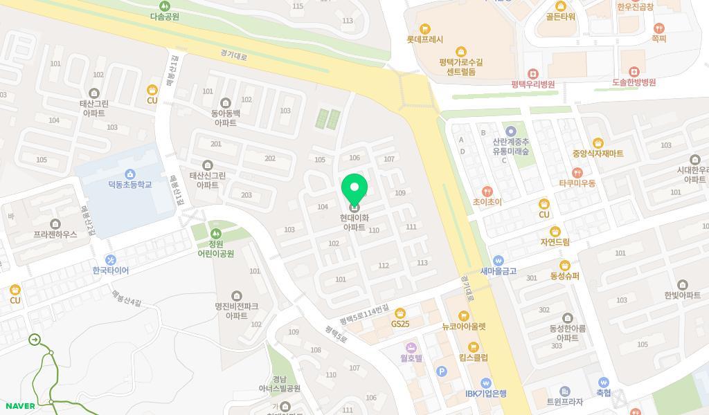 이화어린이집 위치 지도
