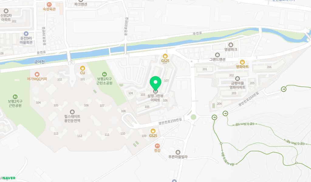 삼정아이세상어린이집 위치 지도