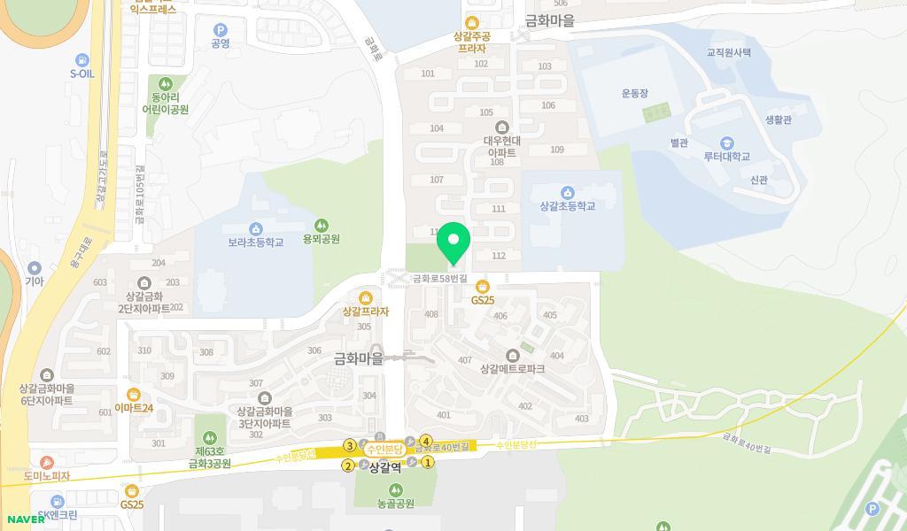 생각이크는숲어린이집 위치 지도