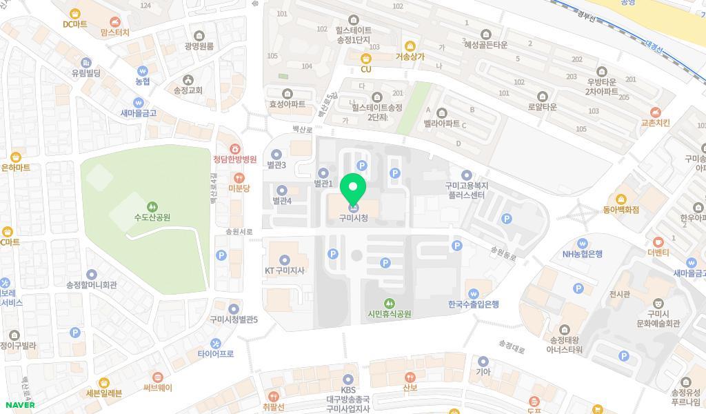 호반이든어린이집 위치 지도