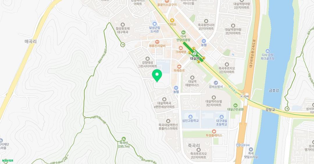 숲속예은유치원 위치 지도