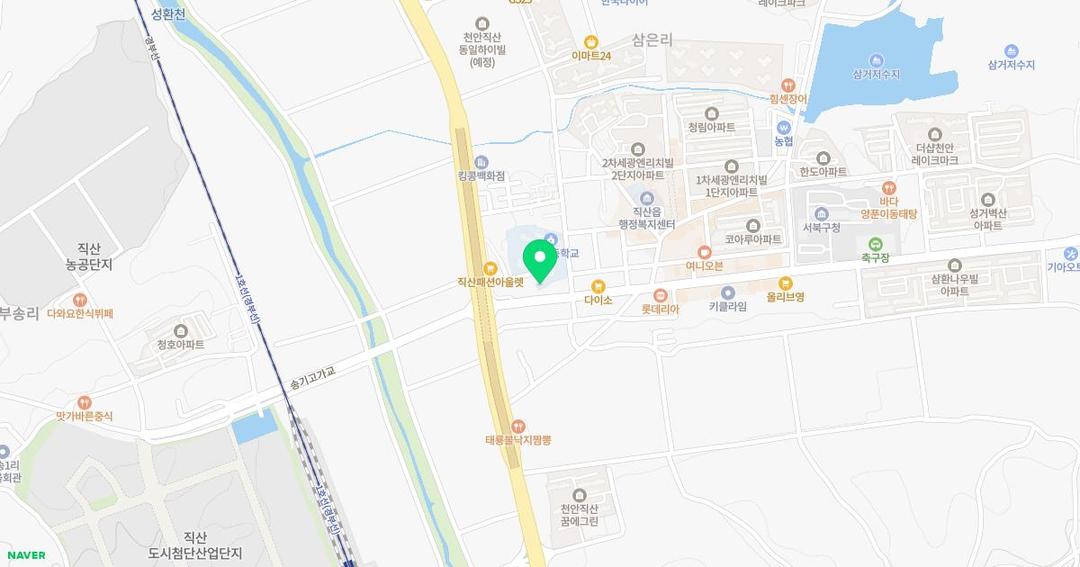 삼은초등학교병설유치원 위치 지도