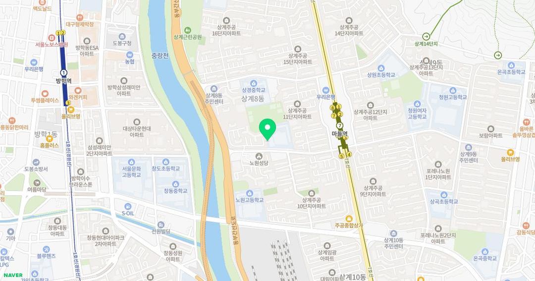 서울동일초등학교병설유치원 위치 지도