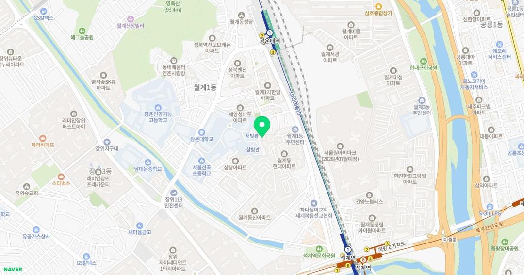 보고유치원 위치 지도
