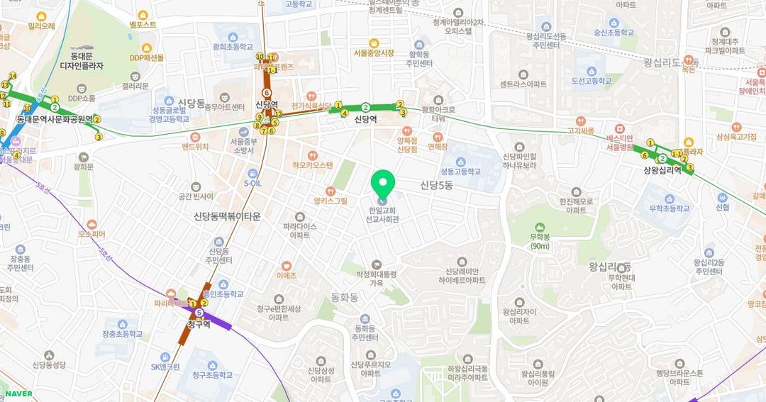 한일유치원 위치 지도