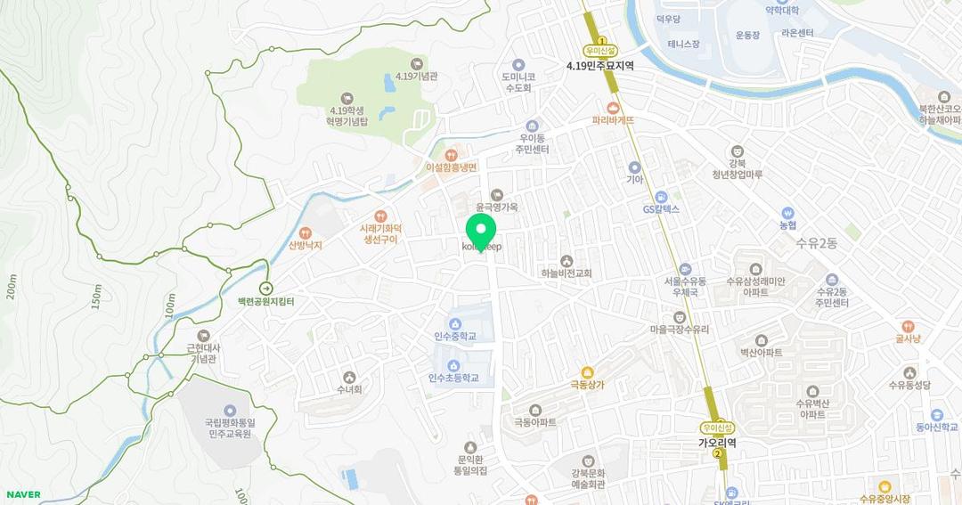 유안유치원 위치 지도