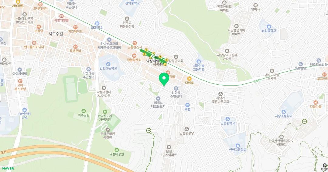 은아유치원 위치 지도