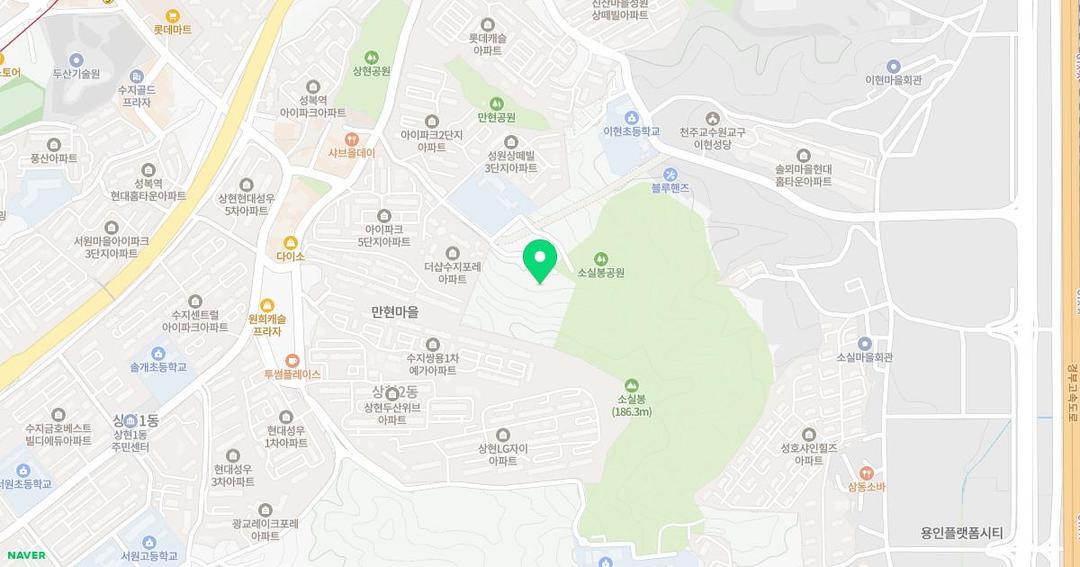 수지아이뜰유치원 위치 지도