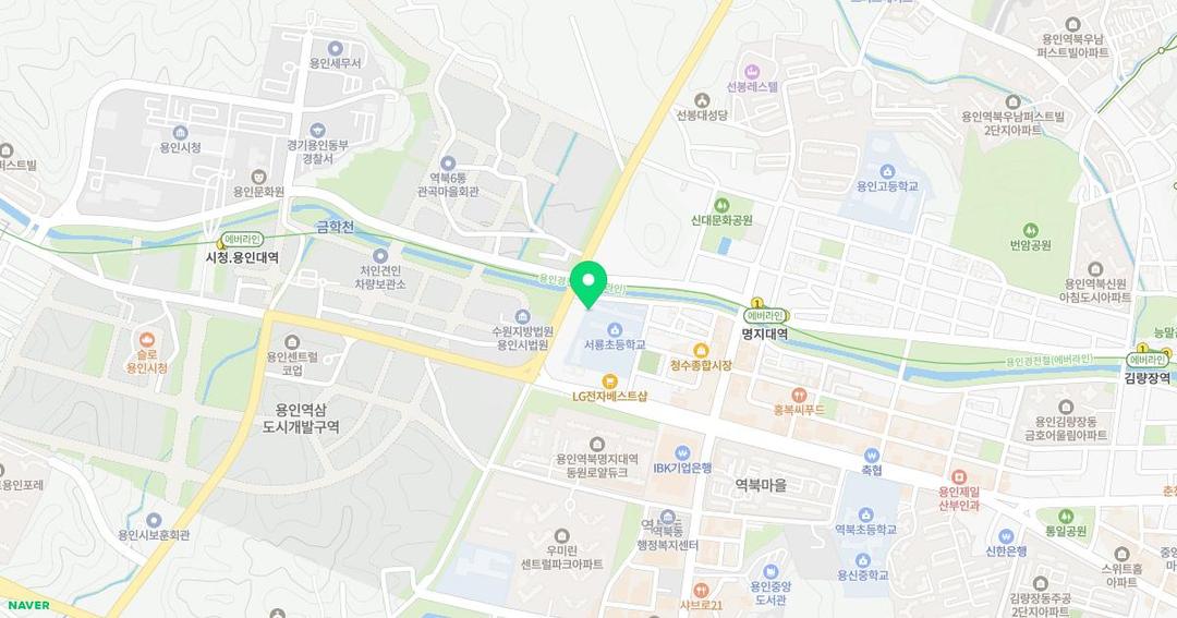 서룡초등학교병설유치원 위치 지도