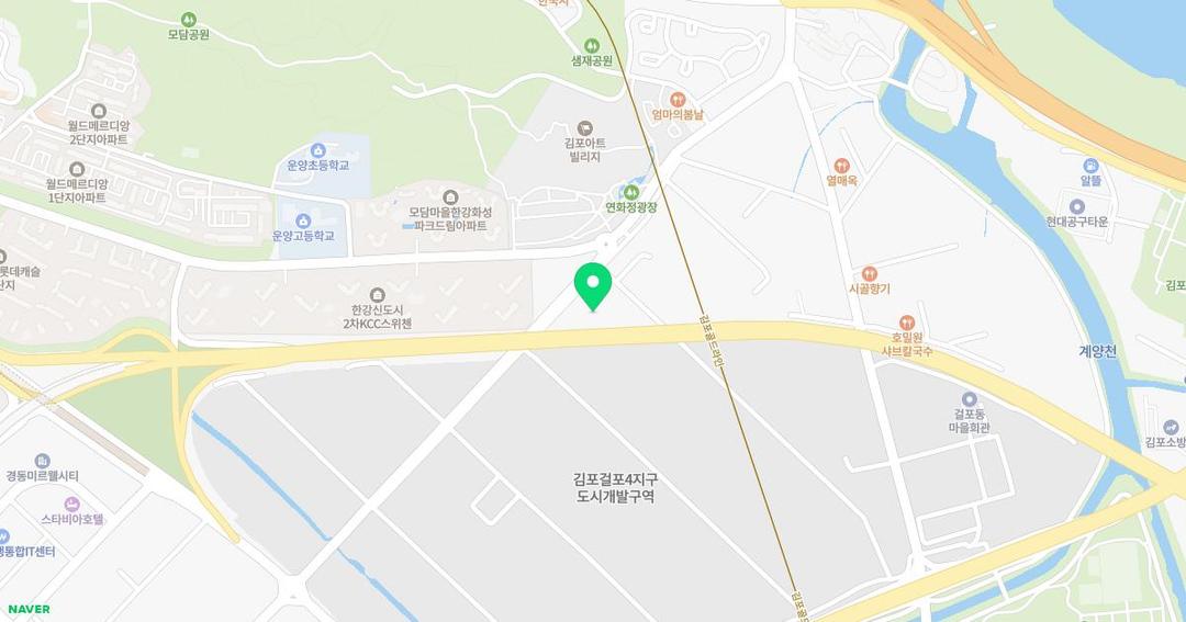라온유치원 위치 지도