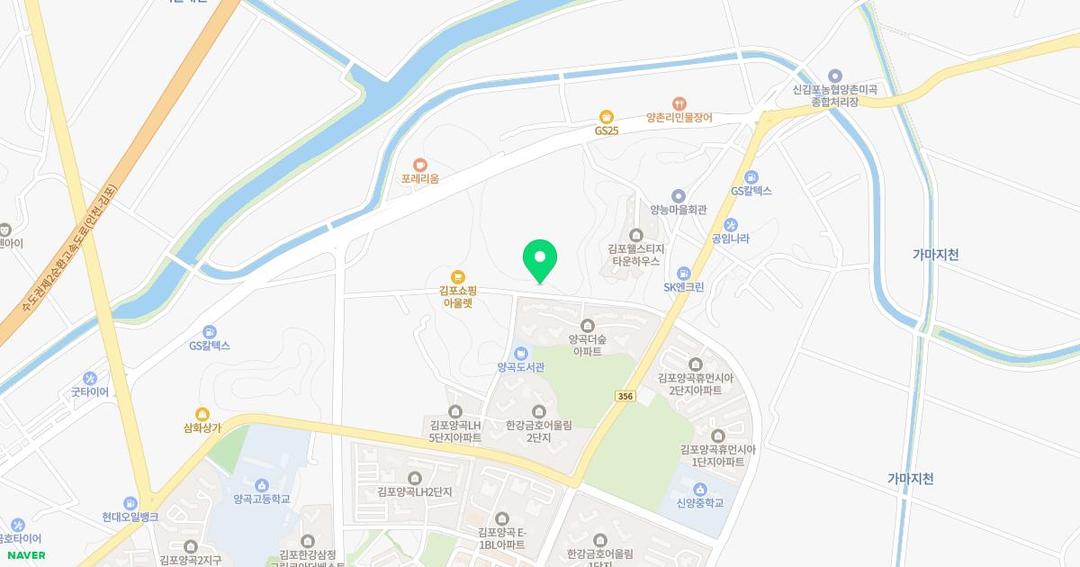 양곡숲유치원 위치 지도