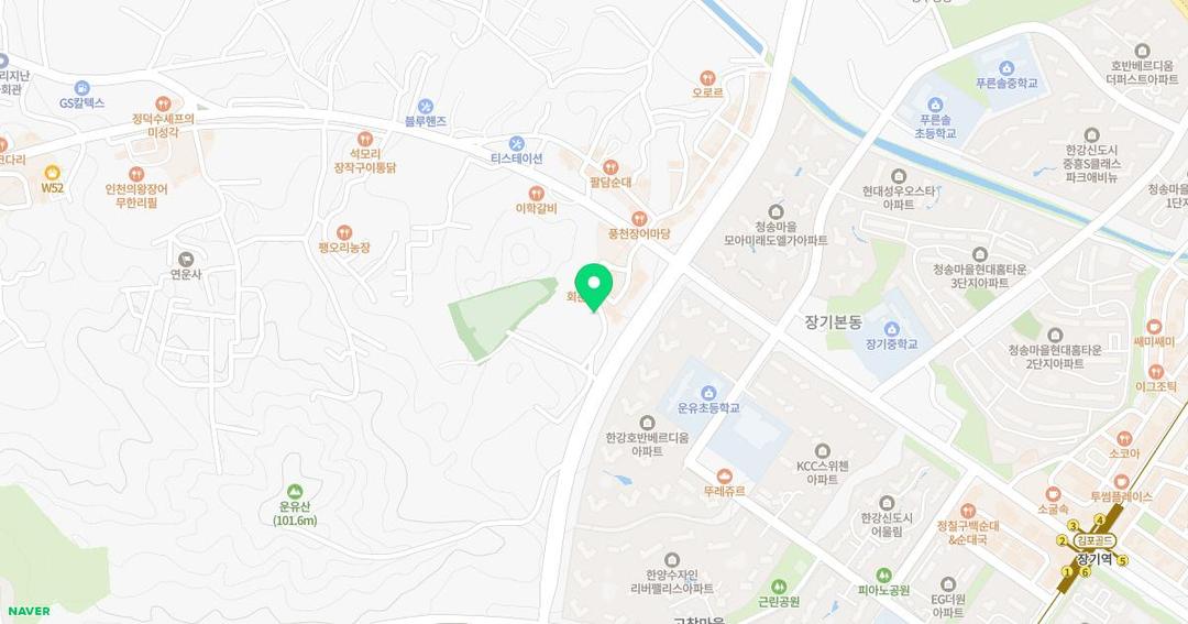 보아유치원 위치 지도