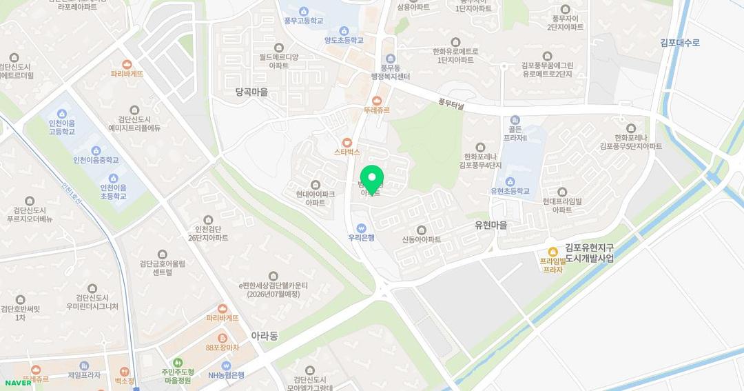 다솜유치원 위치 지도