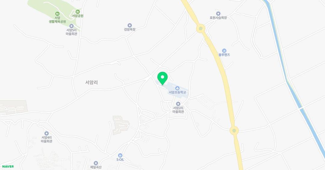 서암초등학교병설유치원 위치 지도