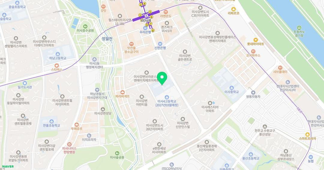 청아초등학교병설유치원 위치 지도