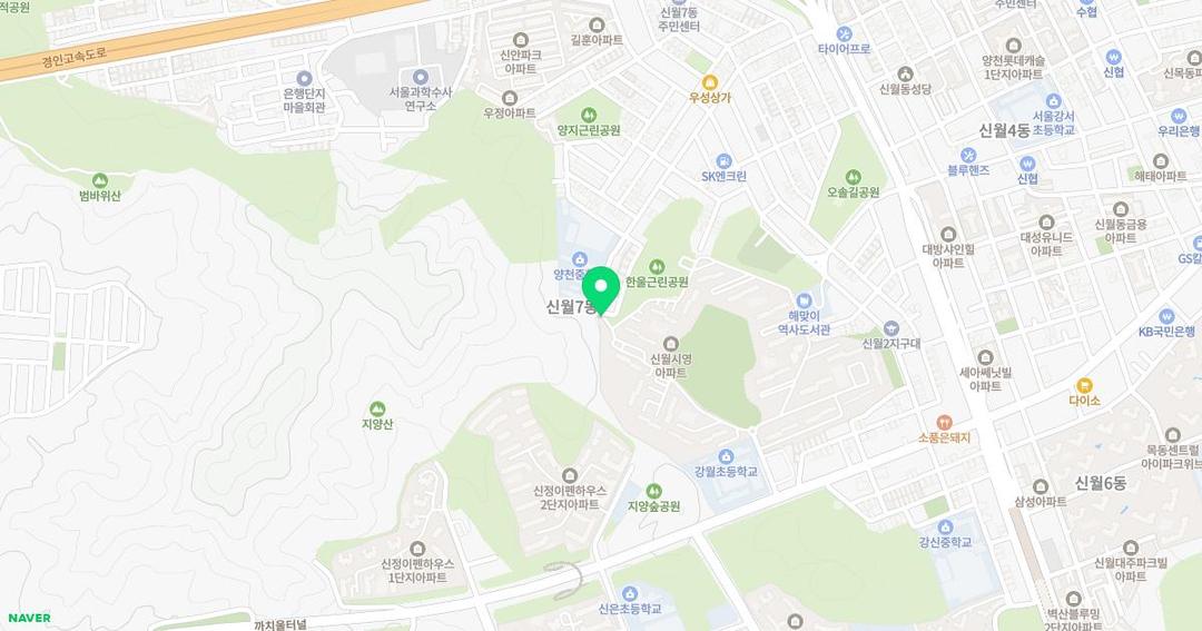 샘터유치원 위치 지도