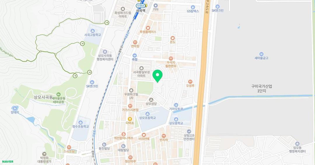 아이나라유치원 위치 지도